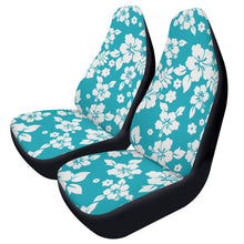 Load image into Gallery viewer, Teal Hibiscus Car Seat Covers (2 Pcs) POP
