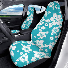 Load image into Gallery viewer, Teal Hibiscus Car Seat Covers (2 Pcs) POP