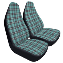 Load image into Gallery viewer, Turquoise Plaid Car Seat Covers (2 Pcs)