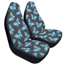 Load image into Gallery viewer, Blue Butterfly Car Seat Covers (2 Pcs)