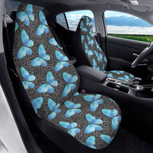 Load image into Gallery viewer, Blue Butterfly Car Seat Covers (2 Pcs)
