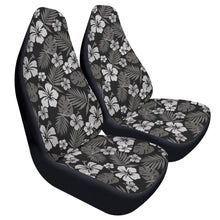 Load image into Gallery viewer, Gray Hibiscus Car Seat Covers (2 Pcs)