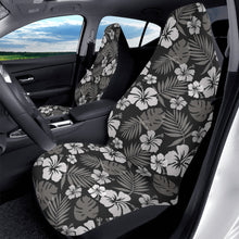 Load image into Gallery viewer, Gray Hibiscus Car Seat Covers (2 Pcs)