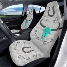 Load image into Gallery viewer, Cow Skull Chevron Car Seat Covers (2 Pcs)
