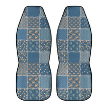 Load image into Gallery viewer, Blue Shabby Chic Car Seat Covers (2 Pcs)