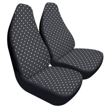 Load image into Gallery viewer, Black White Polkadot Car Seat Covers (2 Pcs)