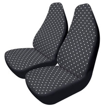 Load image into Gallery viewer, Black White Polkadot Car Seat Covers (2 Pcs)