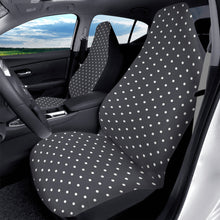 Load image into Gallery viewer, Black White Polkadot Car Seat Covers (2 Pcs)