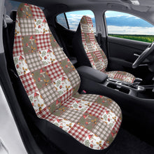 Load image into Gallery viewer, Mushroom plaid patchwork Car Seat Covers (2 Pcs)