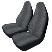 Load image into Gallery viewer, Gray Black Reptile Car Seat Covers (2 Pcs)