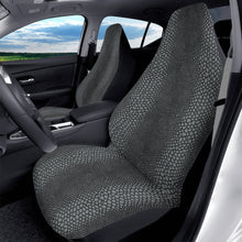 Load image into Gallery viewer, Gray and Black Reptile Skin Car Seat Covers (2 Pcs)