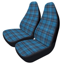 Load image into Gallery viewer, Blue Plaid Car Seat Covers (2 Pcs)