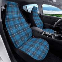 Load image into Gallery viewer, Blue Plaid Car Seat Covers (2 Pcs)