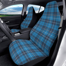 Load image into Gallery viewer, Blue Plaid Car Seat Covers (2 Pcs)