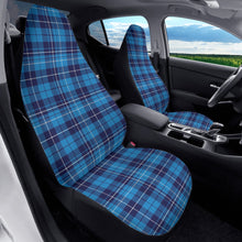 Load image into Gallery viewer, Blue Plaid Car Seat Covers (2 Pcs)