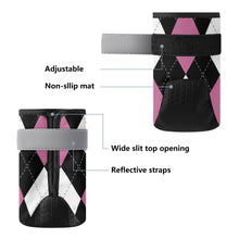 Load image into Gallery viewer, Pink Argyle Non Slip Dog Socks