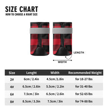 Load image into Gallery viewer, Red Buffalo Plaid Non Slip Dog Socks