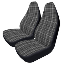 Load image into Gallery viewer, Gray Plaid Car Seat Covers (2 Pcs)