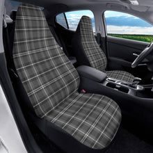 Load image into Gallery viewer, Gray Plaid Car Seat Covers (2 Pcs)