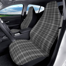 Load image into Gallery viewer, Gray Plaid Car Seat Covers (2 Pcs)