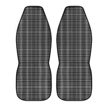 Load image into Gallery viewer, Gray Plaid Car Seat Covers (2 Pcs)