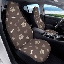 Load image into Gallery viewer, Dark Brown Dog Love Car Seat Covers (2 Pcs)