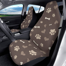 Load image into Gallery viewer, Dark Brown Dog Love Car Seat Covers (2 Pcs)