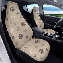 Load image into Gallery viewer, Beige Dog Love Car Seat Covers (2 Pcs)