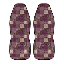 Load image into Gallery viewer, Purple Patchwork Front Car Seat Covers