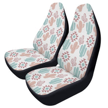 Load image into Gallery viewer, Pastel Cactus Car Seat Covers White