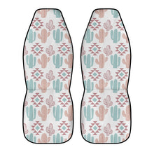 Load image into Gallery viewer, Pastel Cactus Car Seat Covers White