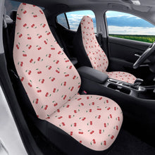 Load image into Gallery viewer, Pink With Red Cherries Car Seat Covers (2 Pcs)