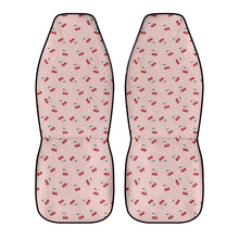 Load image into Gallery viewer, Pink With Red Cherries Car Seat Covers (2 Pcs)