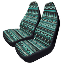 Load image into Gallery viewer, Teal Ethnic Abstract Front Car Seat Covers