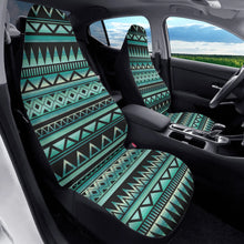 Load image into Gallery viewer, Teal Ethnic Abstract Front Car Seat Covers