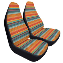 Load image into Gallery viewer, Orange Serape Car Seat Covers (2 Pcs)
