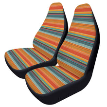 Load image into Gallery viewer, Orange Serape Car Seat Covers (2 Pcs)