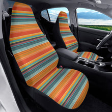 Load image into Gallery viewer, Orange Serape Car Seat Covers (2 Pcs)