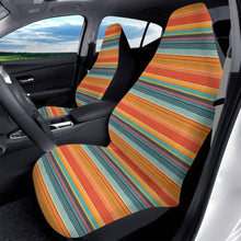 Load image into Gallery viewer, Orange Serape Car Seat Covers (2 Pcs)