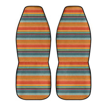 Load image into Gallery viewer, Orange Serape Car Seat Covers (2 Pcs)