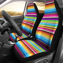 Load image into Gallery viewer, Serape Style Bright Printed Pattern Car Seat Covers Set