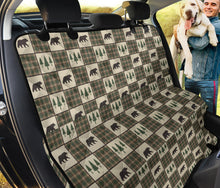 Load image into Gallery viewer, Tan and Green Bear patchwork Pet Seat Cover Dog Hammock
