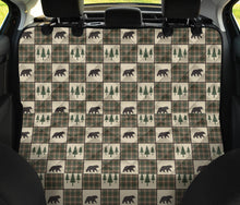 Load image into Gallery viewer, Tan and Green Bear patchwork Pet Seat Cover Dog Hammock