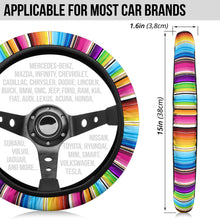 Load image into Gallery viewer, Bright Colored Serape Steering Wheel Cover