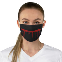 Load image into Gallery viewer, Black With Blood Dripping Fabric Face Mask Printed Cloth Halloween Spooky Horror