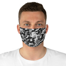 Load image into Gallery viewer, Gray, Black and White Camo Printed Cloth Fabric Face Mask Snow Camouflage Army Military
