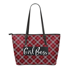 Load image into Gallery viewer, Girl Boss Plaid Tote Bags