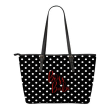 Load image into Gallery viewer, Boss Babe Polka Dot Tote Bags 5 Color Choices!
