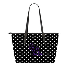 Load image into Gallery viewer, Boss Babe Polka Dot Tote Bags 5 Color Choices!