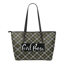 Load image into Gallery viewer, Girl Boss Plaid Tote Bags